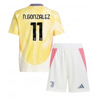 Juventus Nicolas Gonzalez #11 Replica Away Minikit 2024-25 Short Sleeve (+ pants)